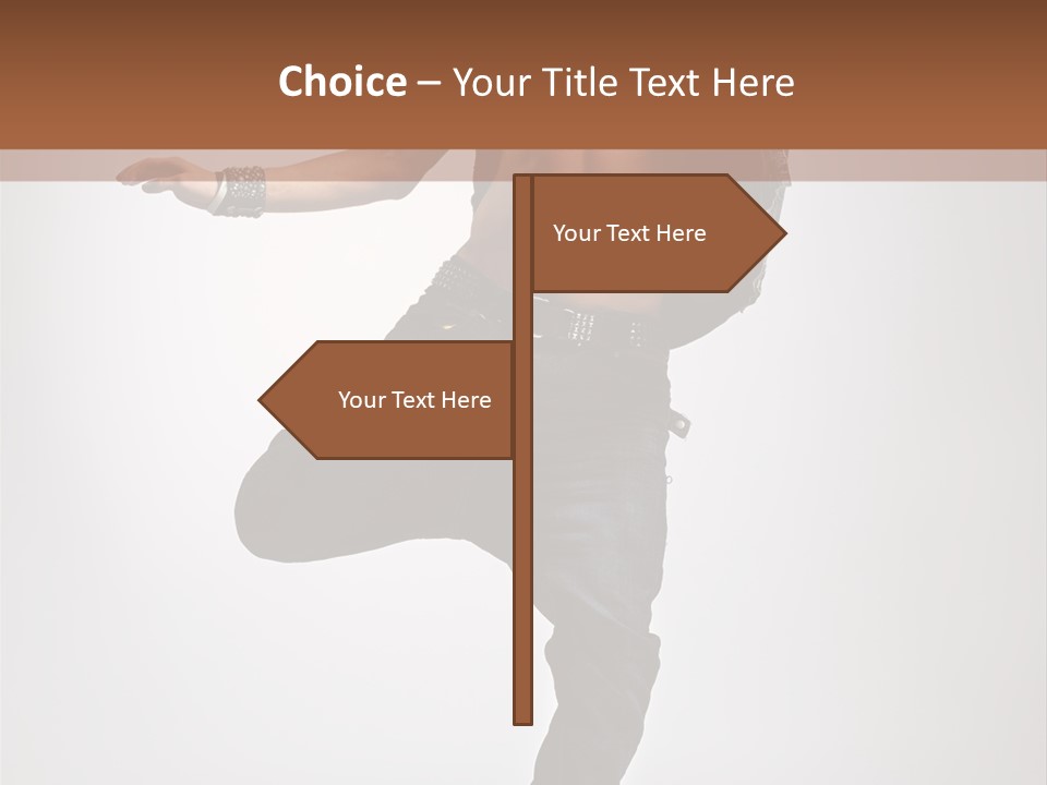 Moving Elegance Breakdancer PowerPoint Template