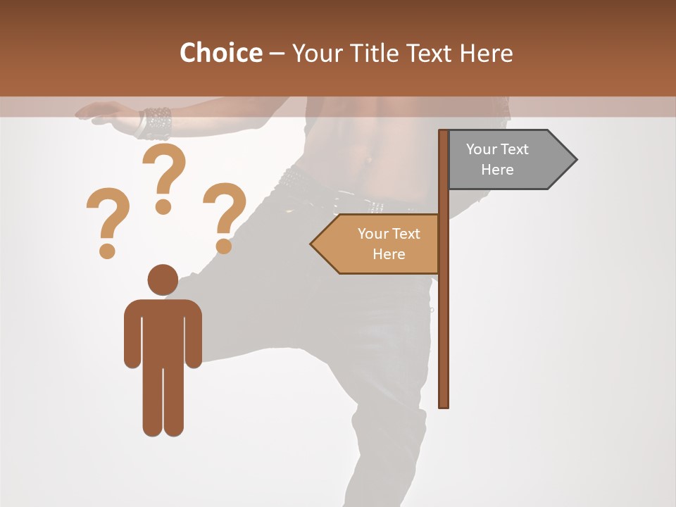 Moving Elegance Breakdancer PowerPoint Template