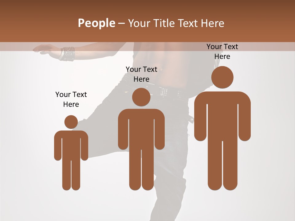 Moving Elegance Breakdancer PowerPoint Template