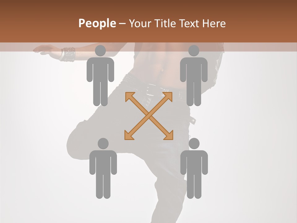 Moving Elegance Breakdancer PowerPoint Template