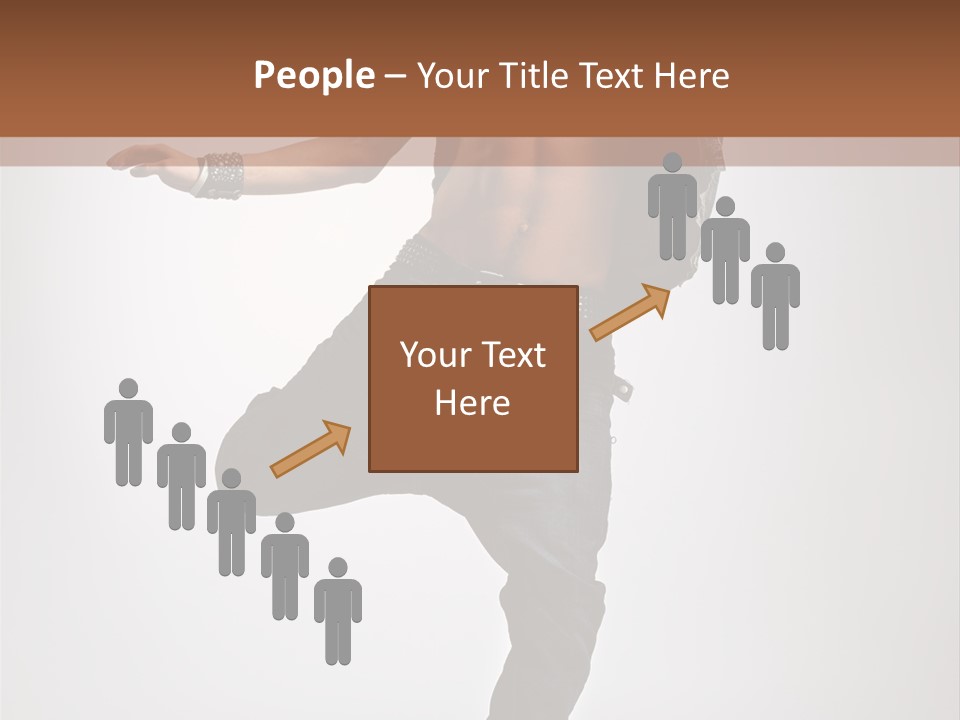 Moving Elegance Breakdancer PowerPoint Template