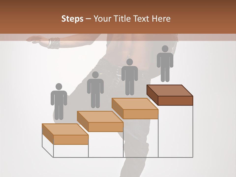 Moving Elegance Breakdancer PowerPoint Template