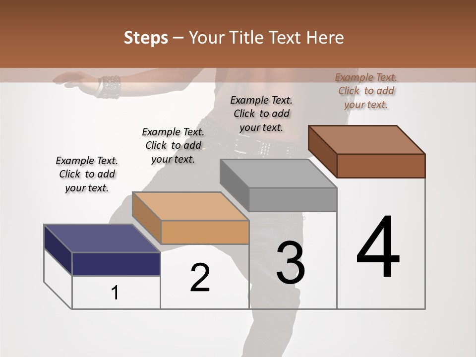 Moving Elegance Breakdancer PowerPoint Template