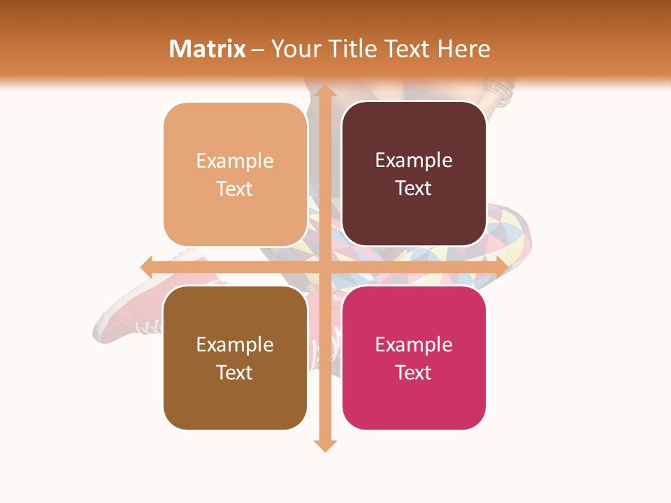 Dancer Exercise Fly PowerPoint Template