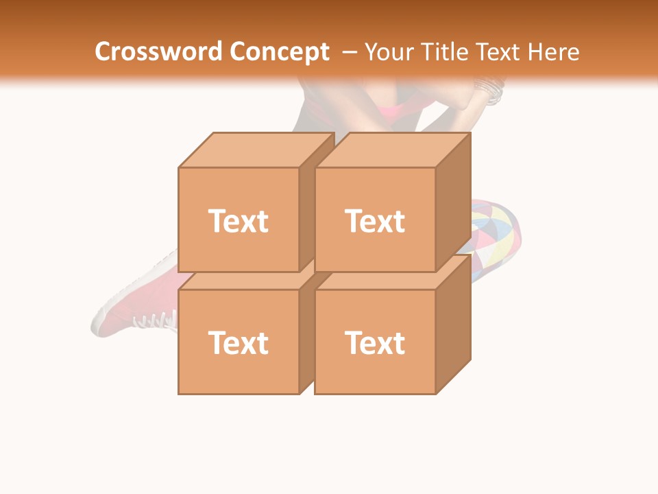 Dancer Exercise Fly PowerPoint Template