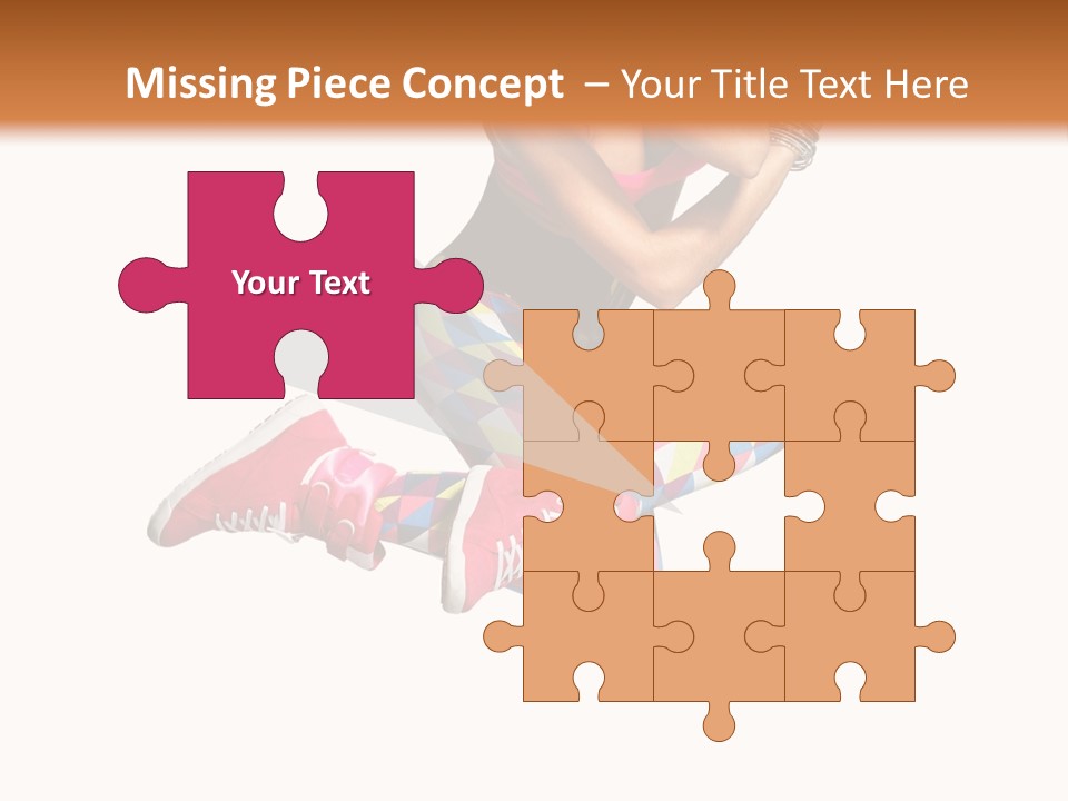 Dancer Exercise Fly PowerPoint Template