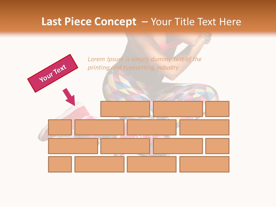 Dancer Exercise Fly PowerPoint Template