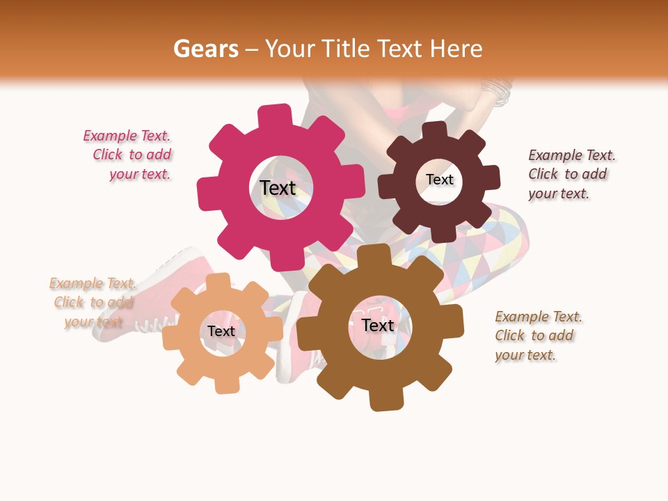 Dancer Exercise Fly PowerPoint Template