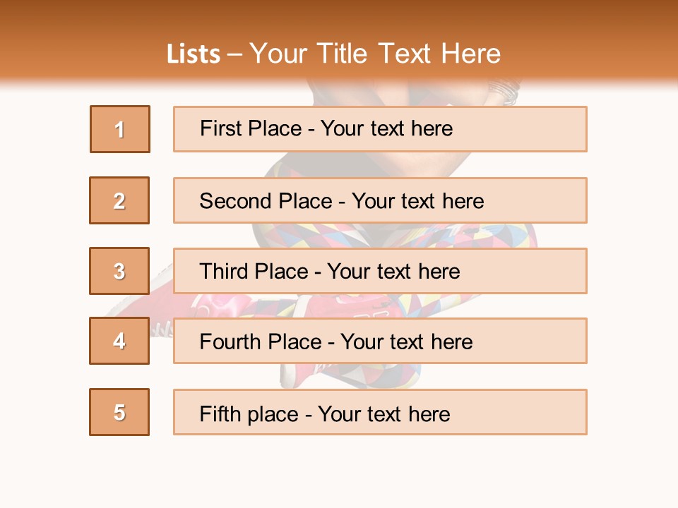Dancer Exercise Fly PowerPoint Template