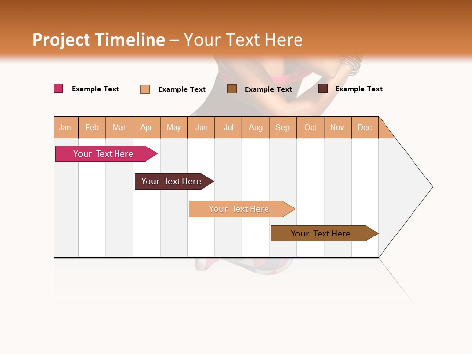 Dancer Exercise Fly PowerPoint Template