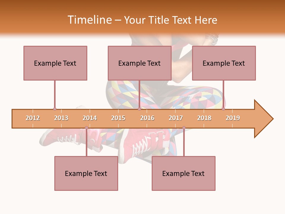 Dancer Exercise Fly PowerPoint Template