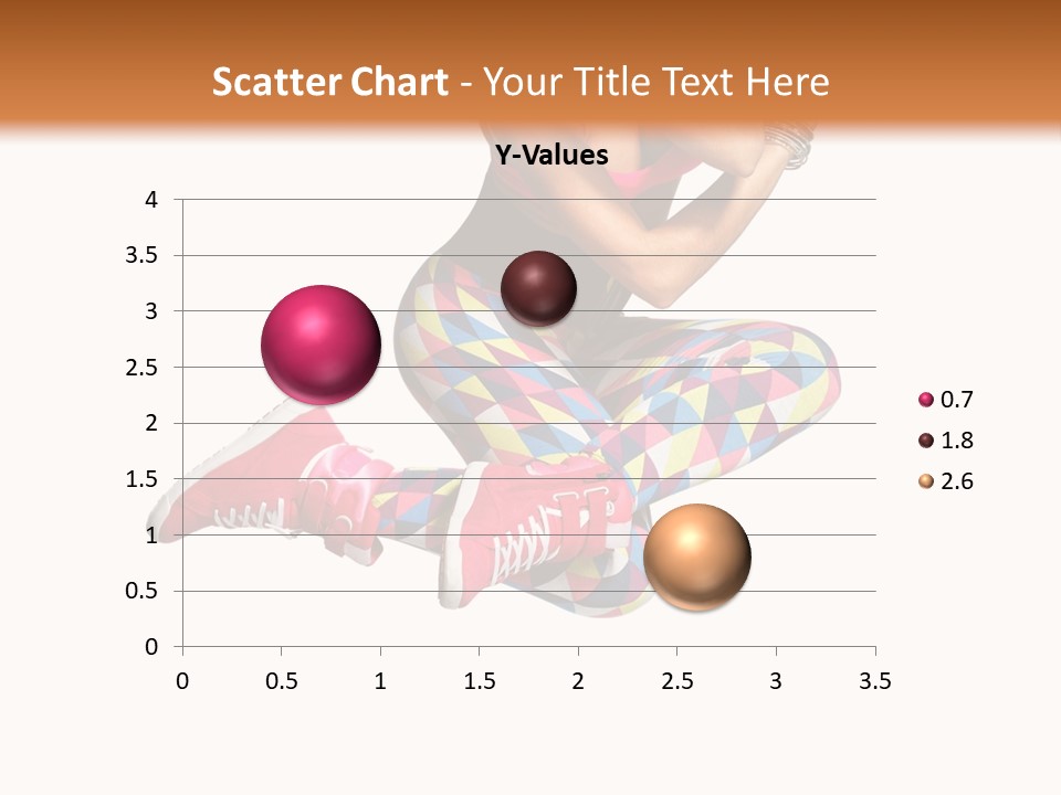 Dancer Exercise Fly PowerPoint Template