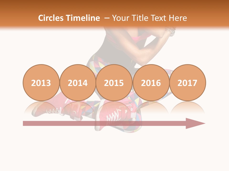 Dancer Exercise Fly PowerPoint Template