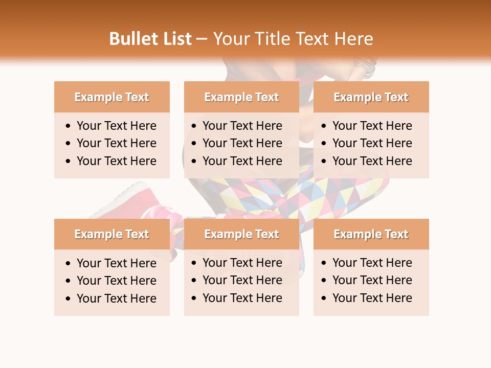 Dancer Exercise Fly PowerPoint Template