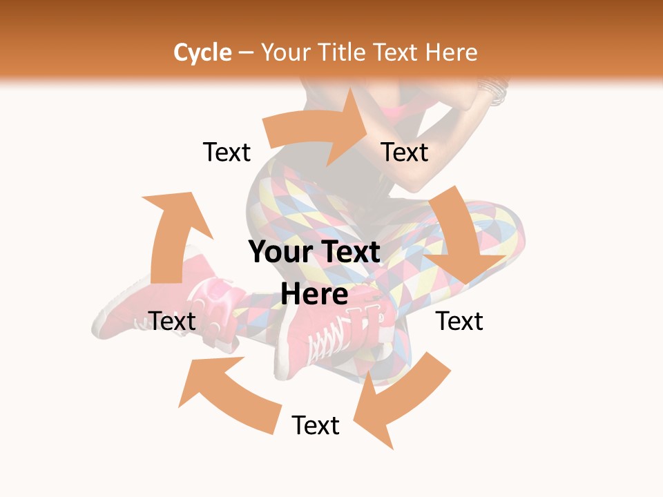 Dancer Exercise Fly PowerPoint Template