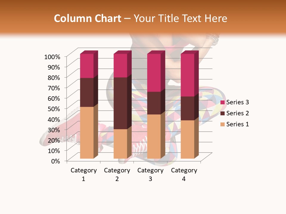 Dancer Exercise Fly PowerPoint Template