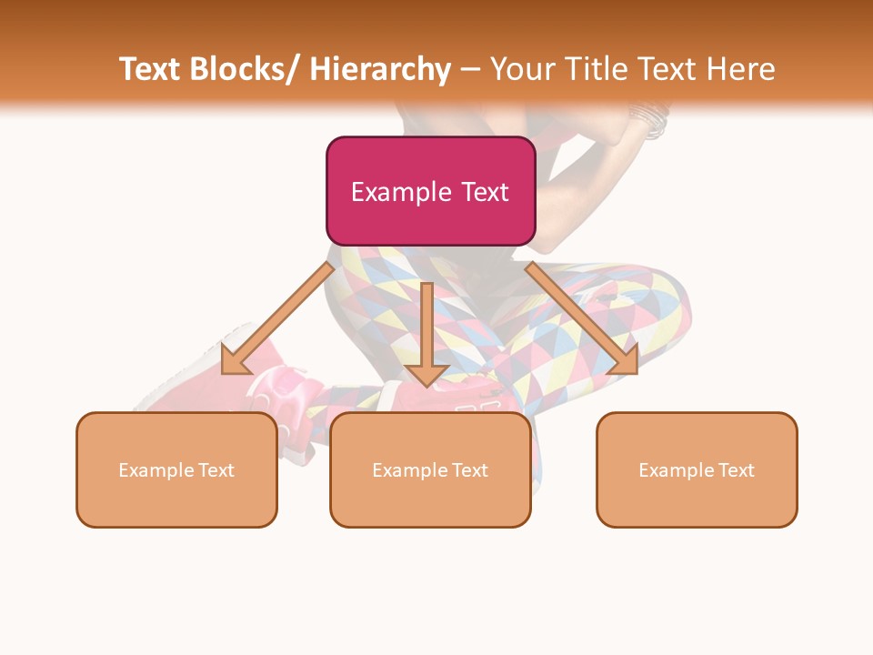 Dancer Exercise Fly PowerPoint Template