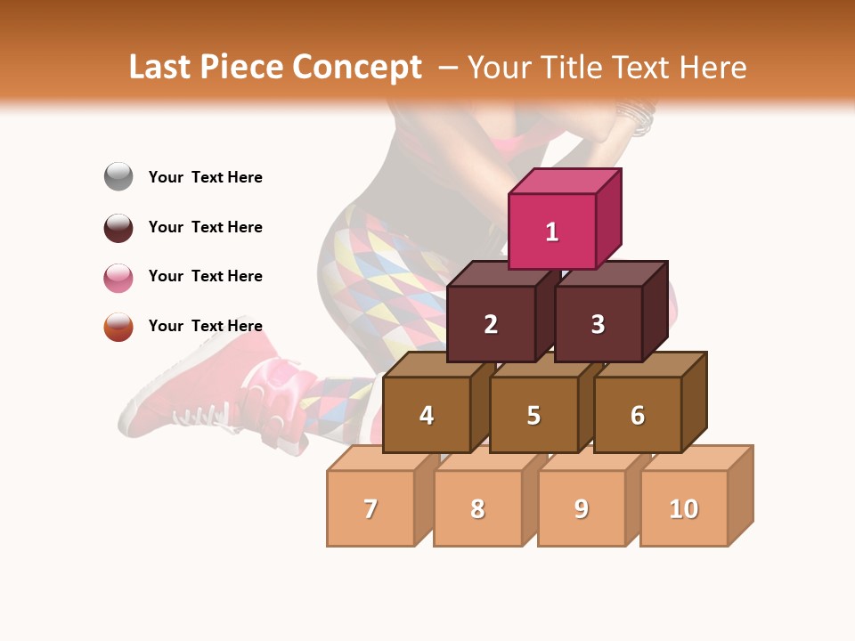 Dancer Exercise Fly PowerPoint Template