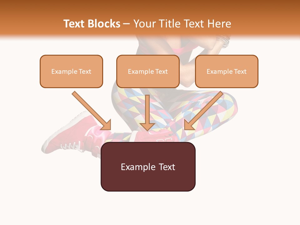 Dancer Exercise Fly PowerPoint Template