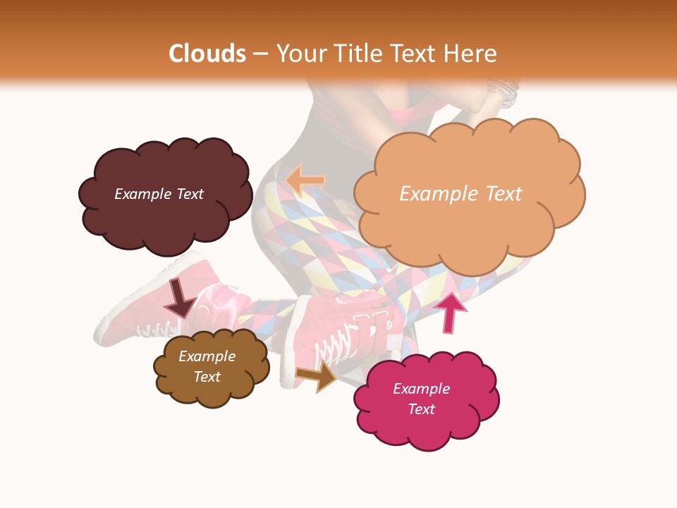 Dancer Exercise Fly PowerPoint Template