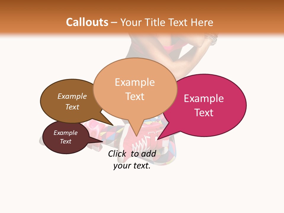 Dancer Exercise Fly PowerPoint Template