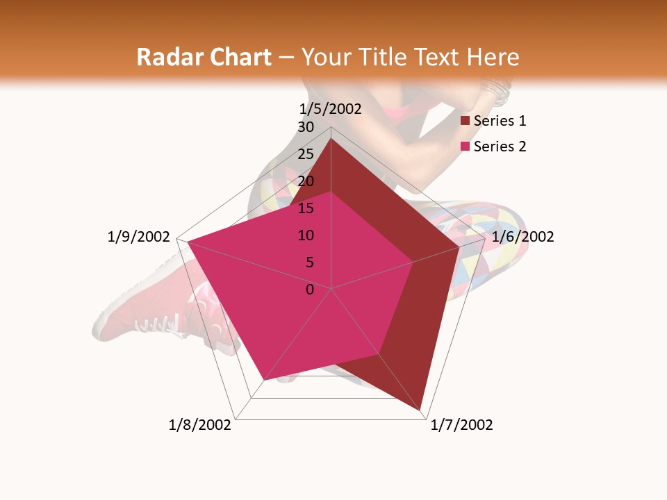 Dancer Exercise Fly PowerPoint Template