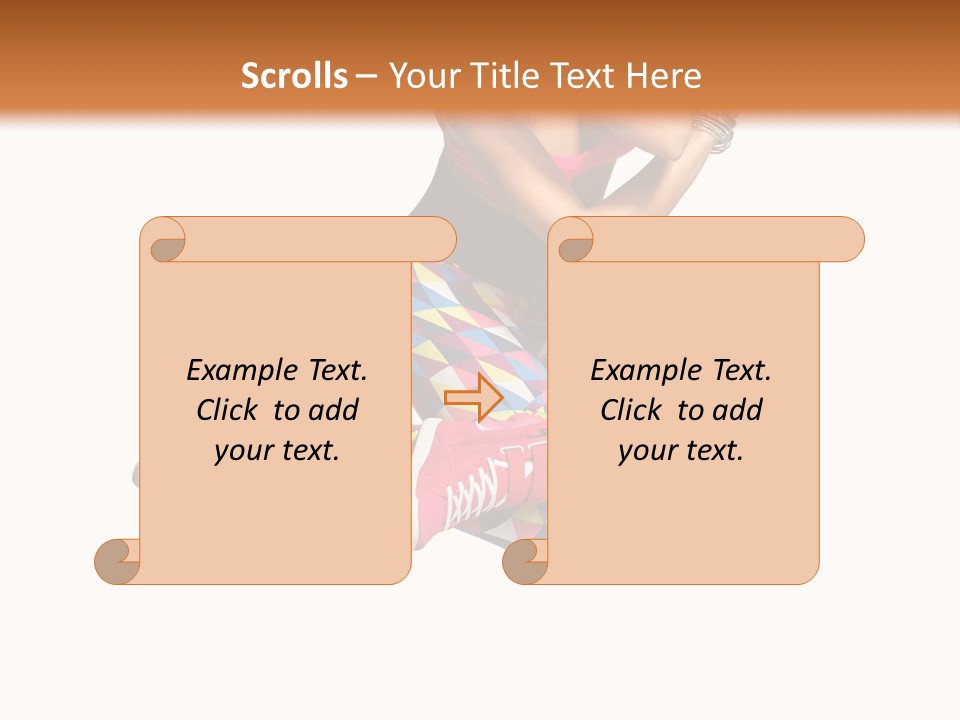 Dancer Exercise Fly PowerPoint Template