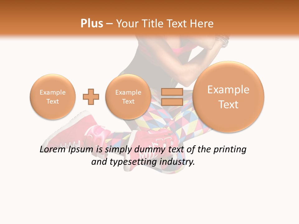 Dancer Exercise Fly PowerPoint Template