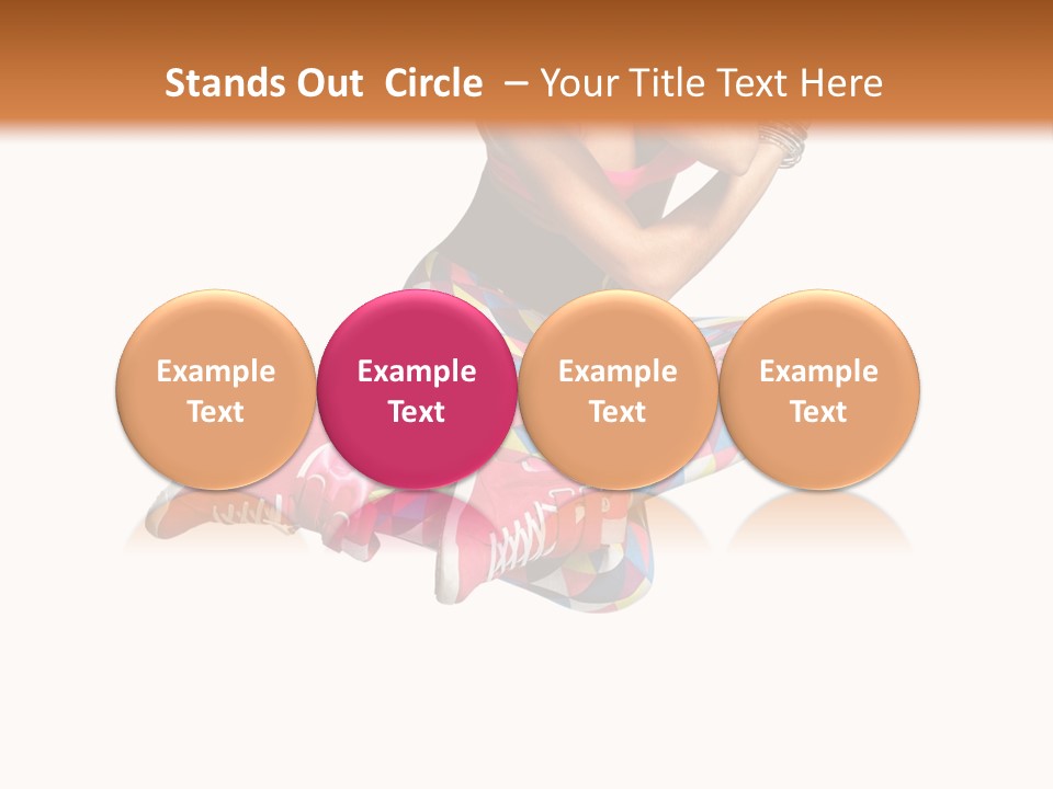 Dancer Exercise Fly PowerPoint Template