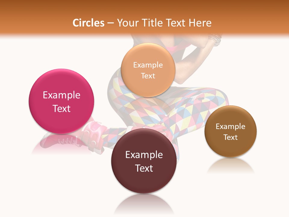 Dancer Exercise Fly PowerPoint Template