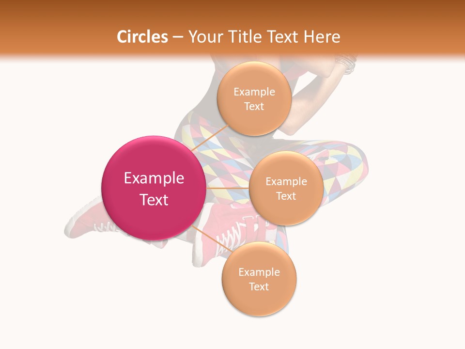 Dancer Exercise Fly PowerPoint Template