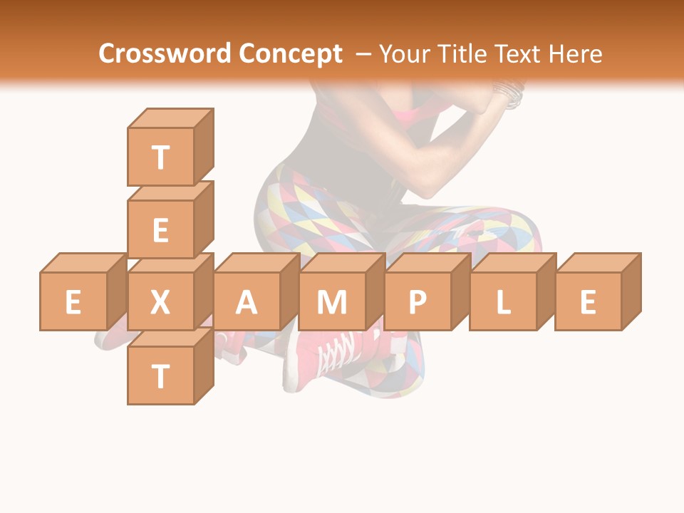Dancer Exercise Fly PowerPoint Template