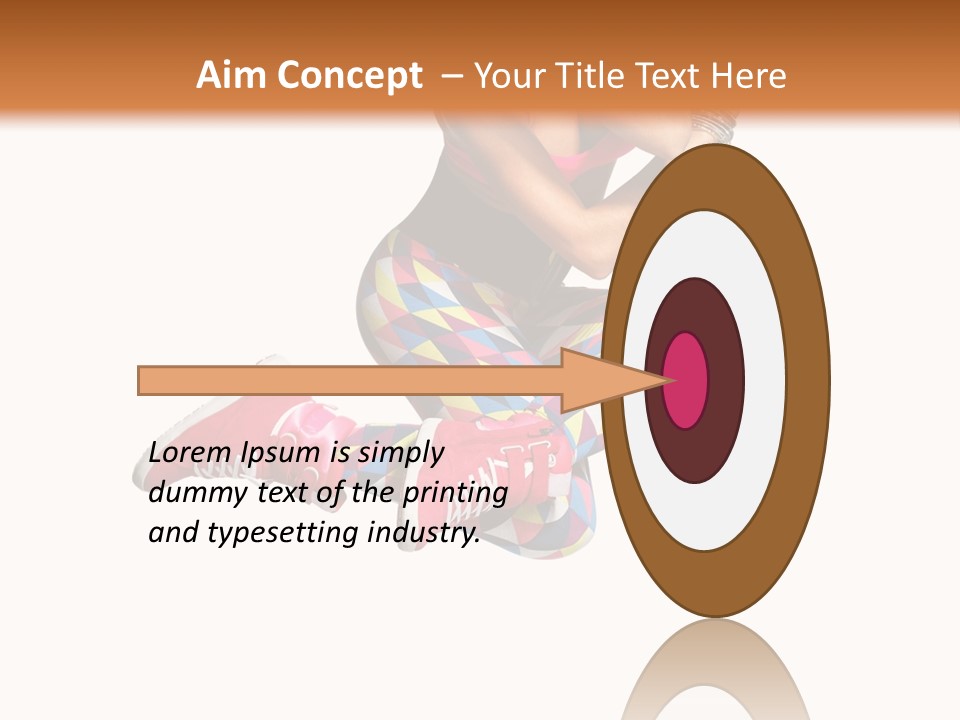 Dancer Exercise Fly PowerPoint Template