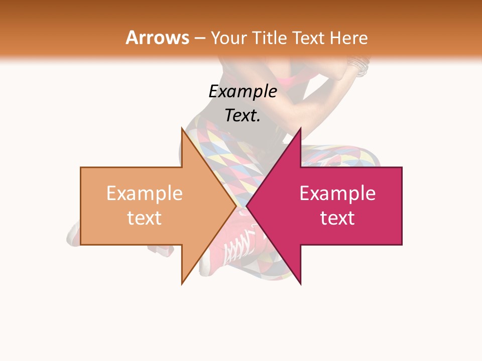 Dancer Exercise Fly PowerPoint Template