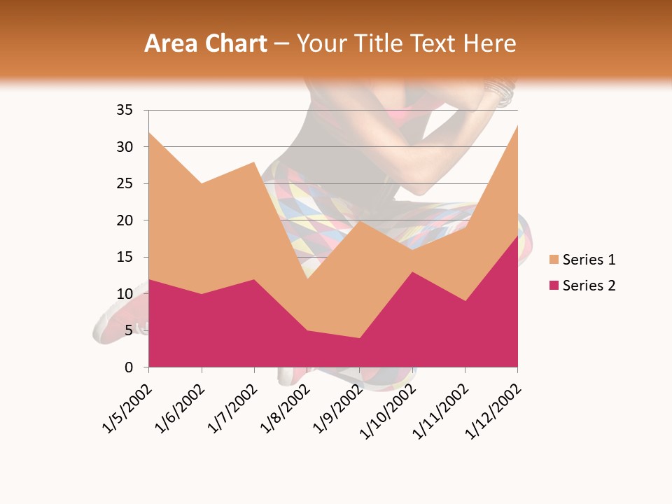 Dancer Exercise Fly PowerPoint Template