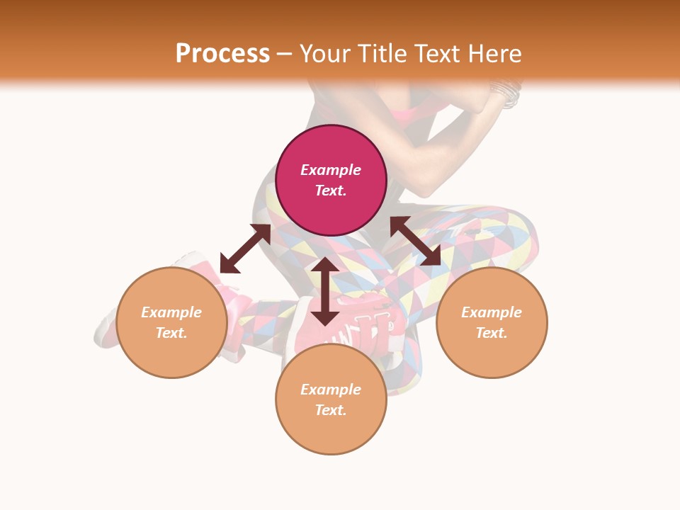 Dancer Exercise Fly PowerPoint Template