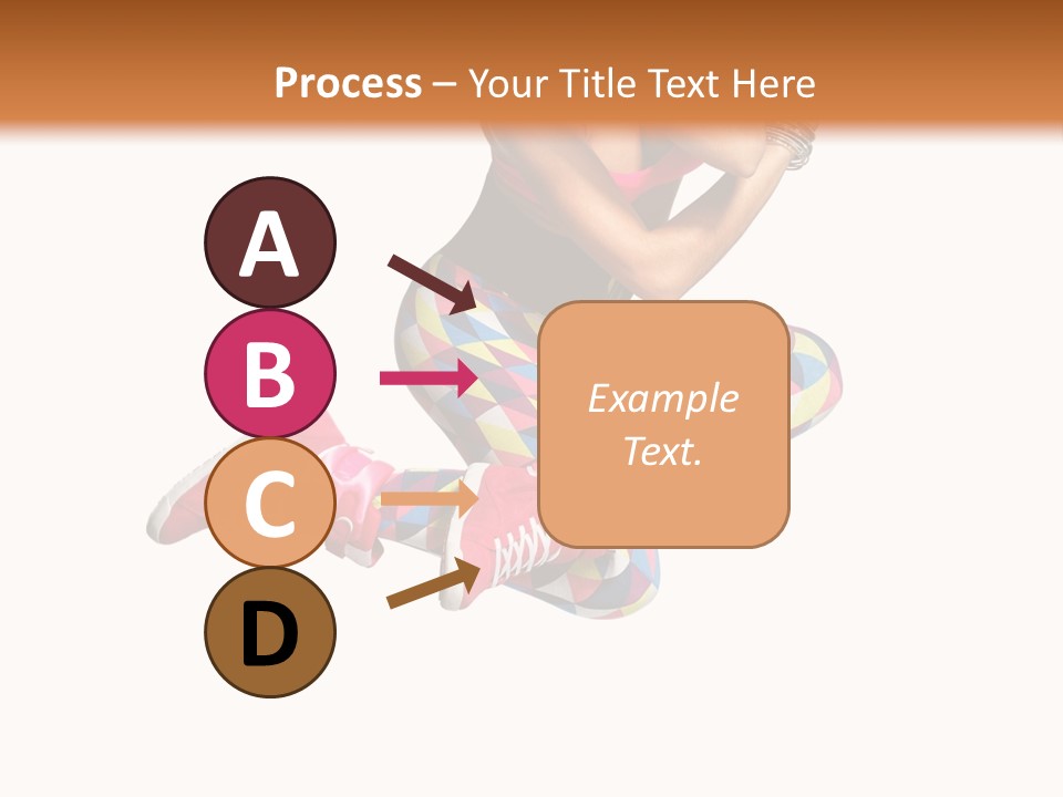 Dancer Exercise Fly PowerPoint Template