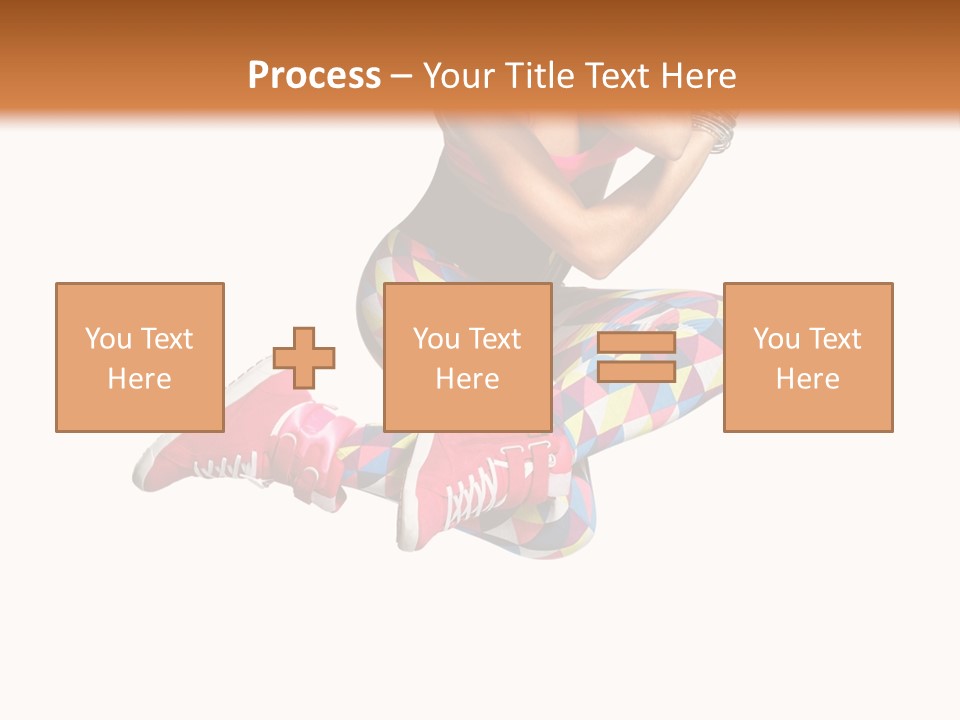 Dancer Exercise Fly PowerPoint Template