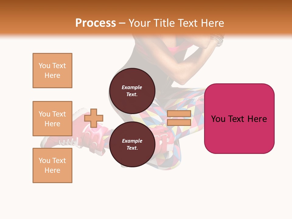 Dancer Exercise Fly PowerPoint Template