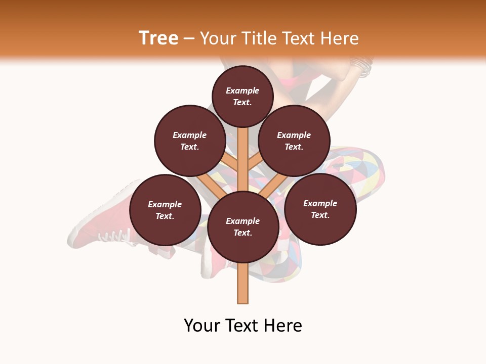 Dancer Exercise Fly PowerPoint Template