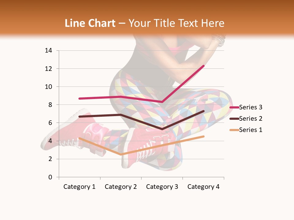 Dancer Exercise Fly PowerPoint Template