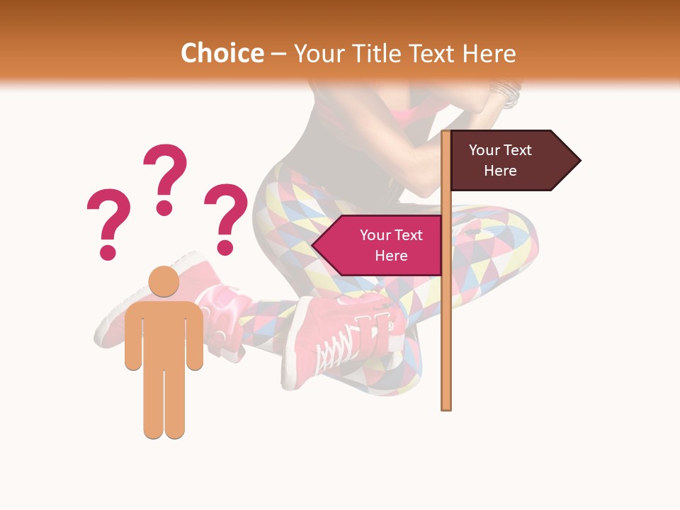 Dancer Exercise Fly PowerPoint Template