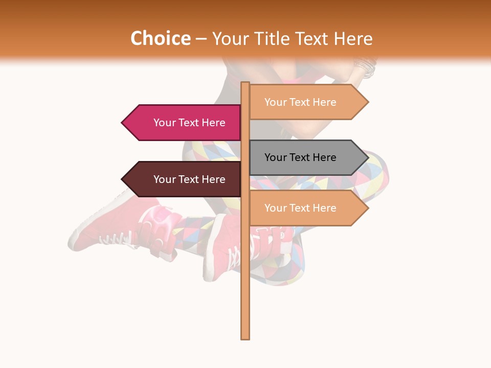 Dancer Exercise Fly PowerPoint Template