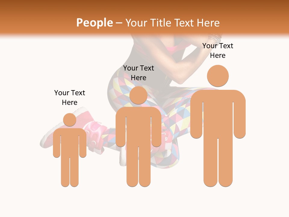 Dancer Exercise Fly PowerPoint Template