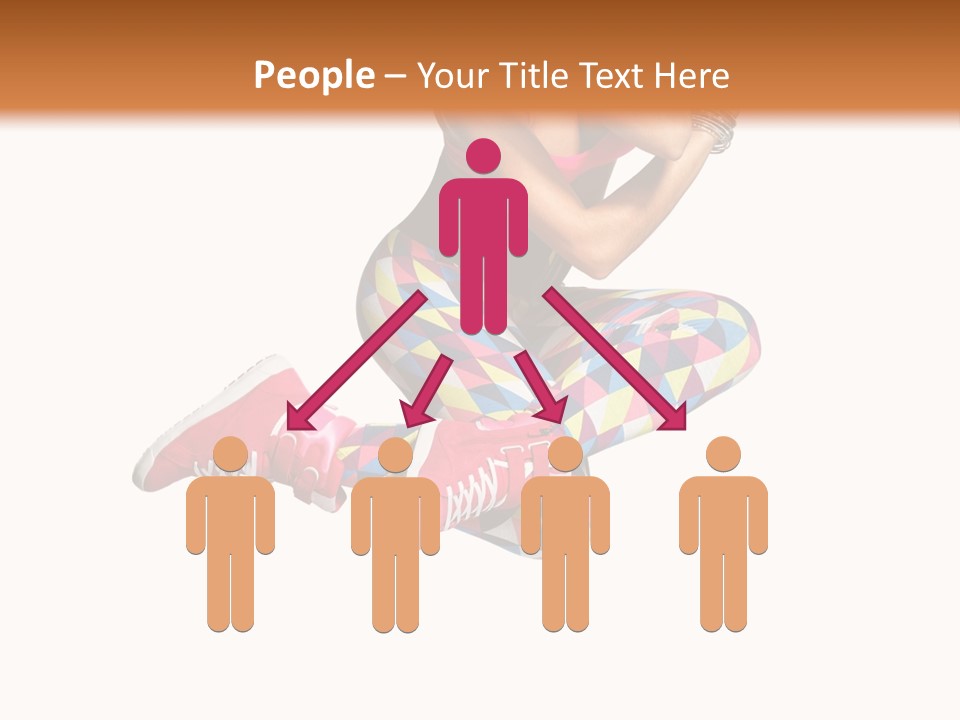 Dancer Exercise Fly PowerPoint Template