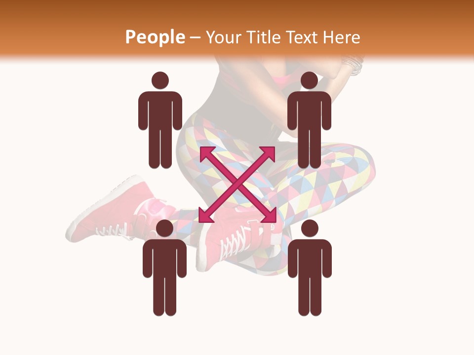 Dancer Exercise Fly PowerPoint Template