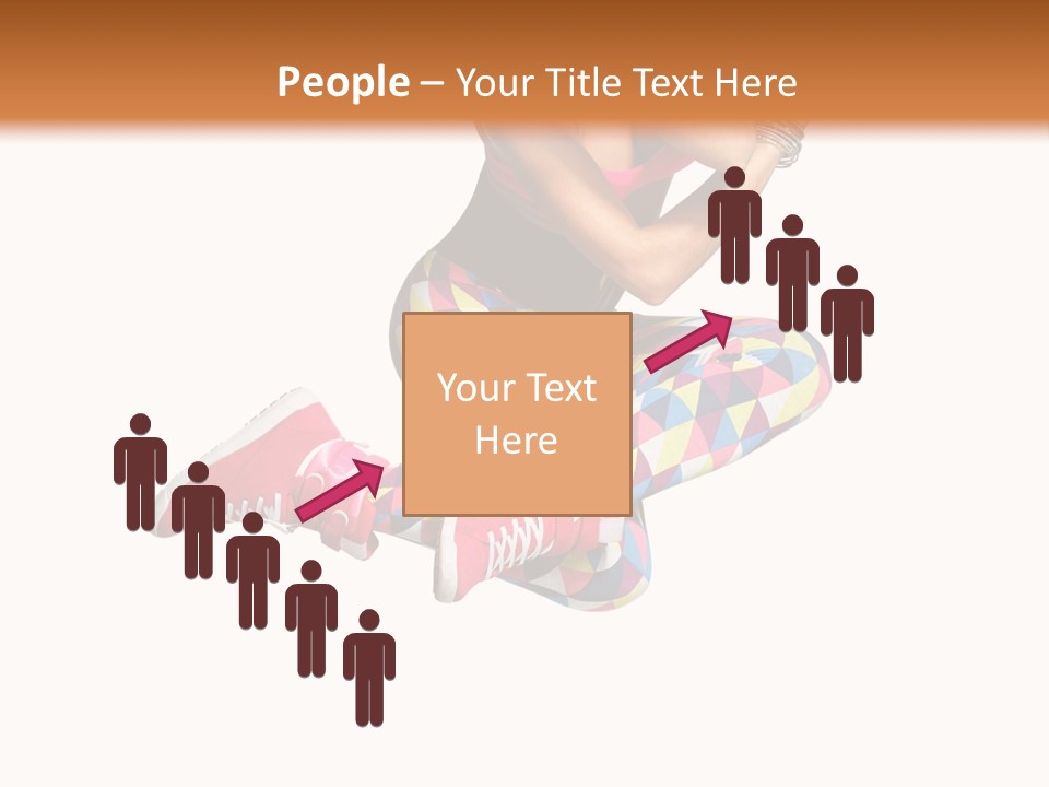 Dancer Exercise Fly PowerPoint Template