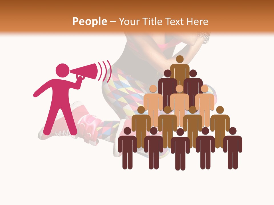 Dancer Exercise Fly PowerPoint Template