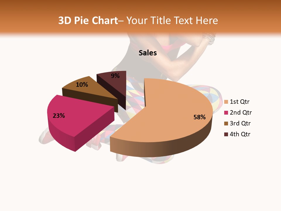 Dancer Exercise Fly PowerPoint Template