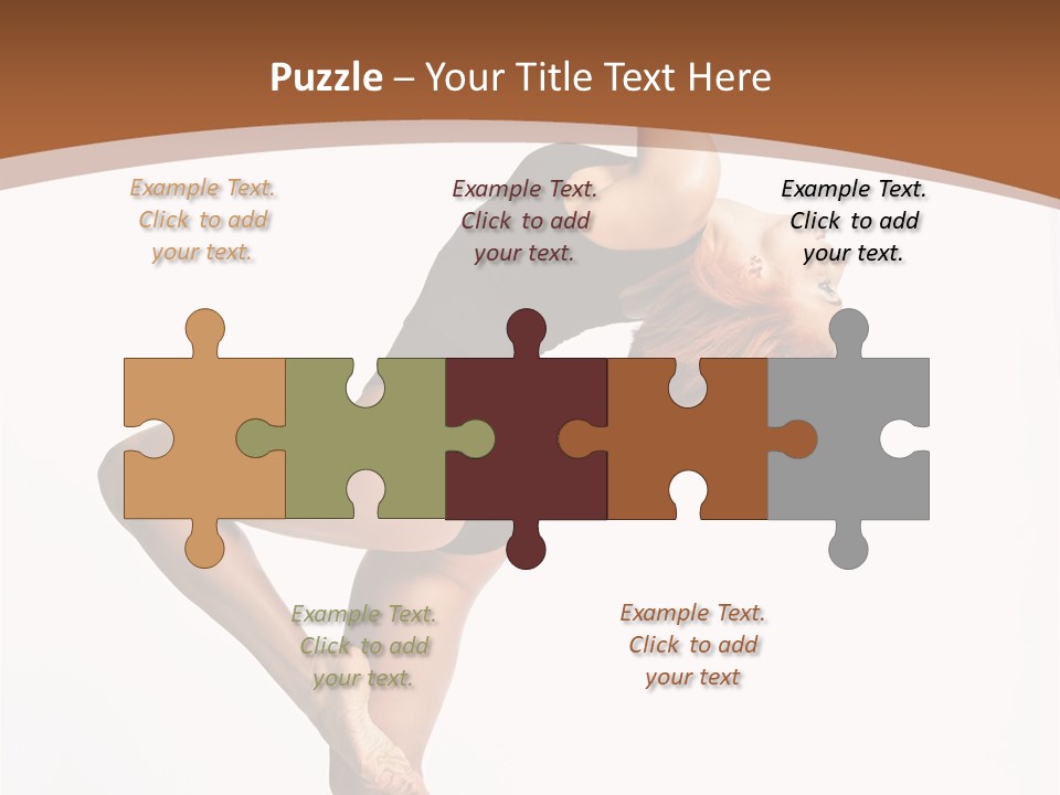 Sexy Attractive Gymnastic PowerPoint Template